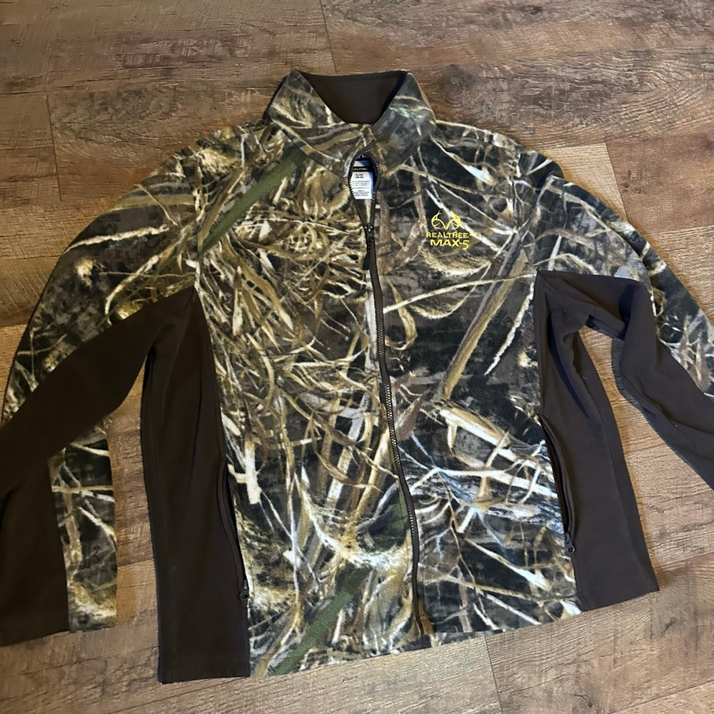 Men's Realtree Performance Jacket XL Brown Camo